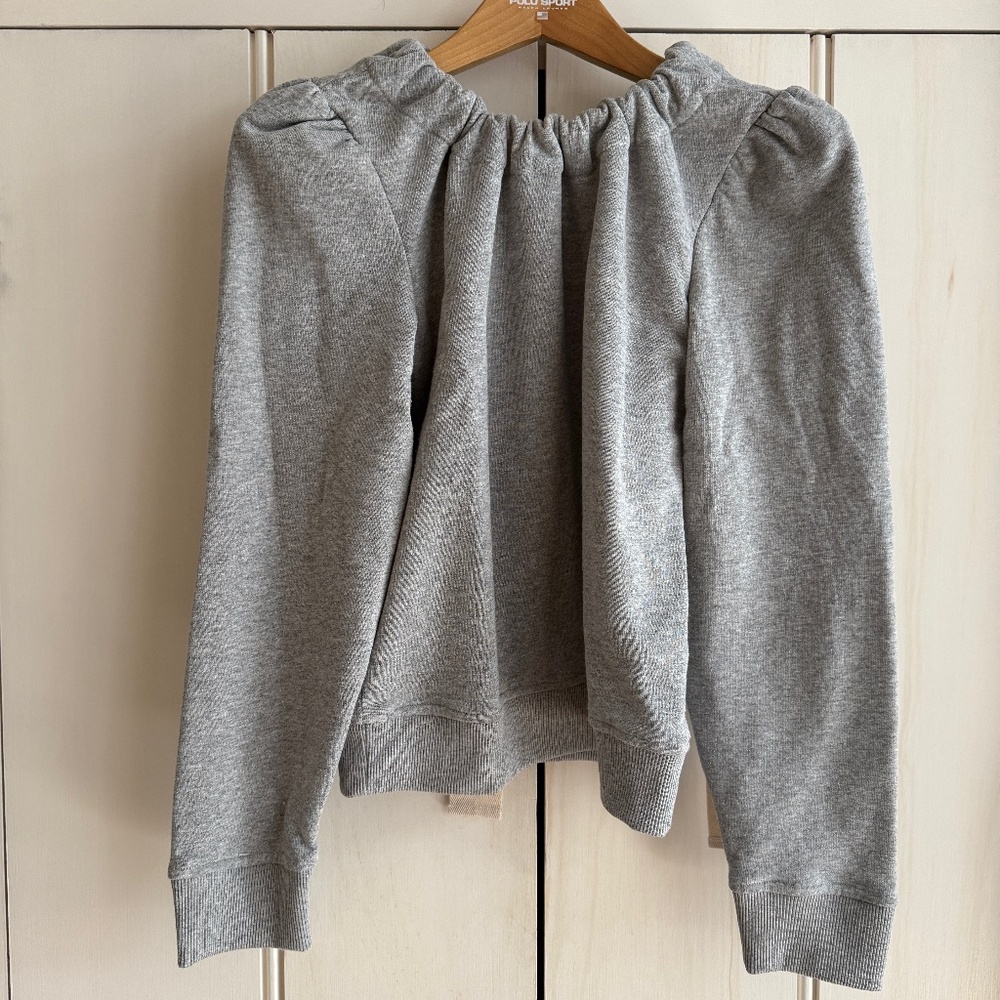 Goop Puff Sleeve G Label sweatshirt with Tie Neck